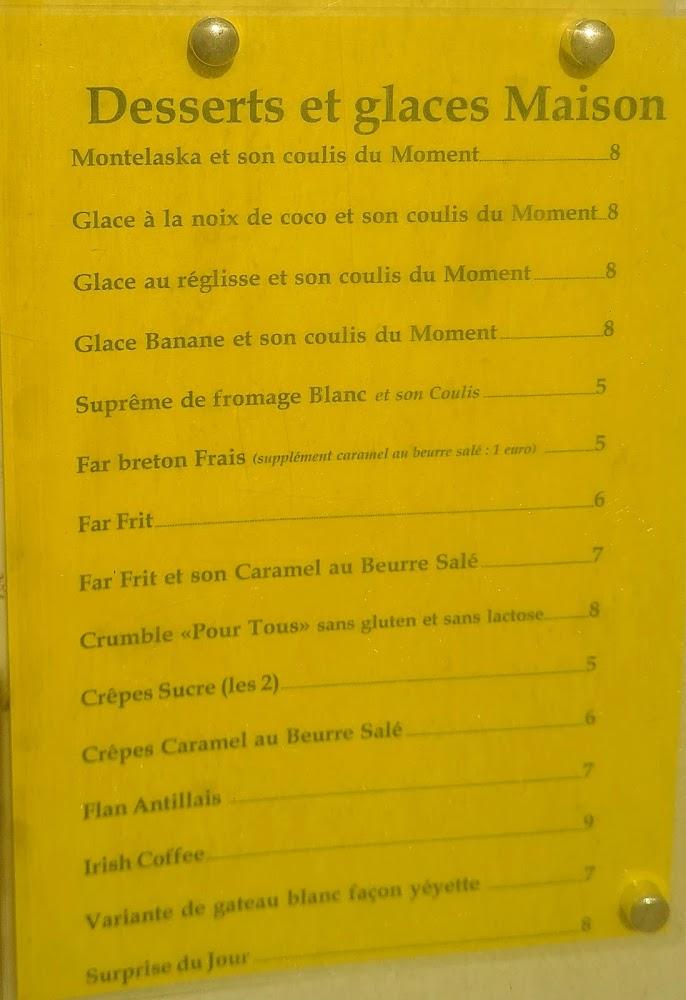 Bistrot à Thon ETEL - Menu Image 4